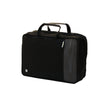 SPP Sacoche Bureau extensible modulable, éco-conçue au style épuré, version anthracite, trois quart Face Sac week-end aggrandi