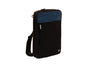 SPP Sacoche Bureau extensible modulable, éco-conçue au style épuré, version bleu nuit, trois quart Face Sac à dos 