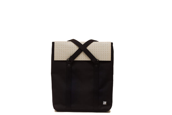 SPP Sac à dos cabas transformable au style unisexe urbain, graphique épuré, Gris clair, version sac à dos devant