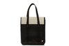 SPP Sac à dos cabas transformable au style unisexe urbain, graphique épuré, Bois naturel, version tote cabas devant